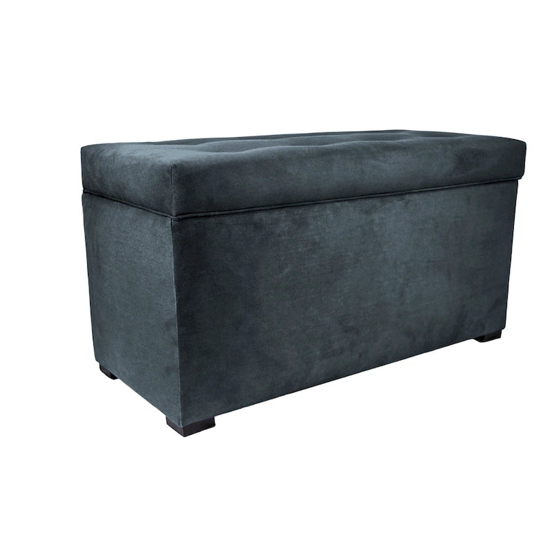 MJL Furniture Angela 8-button Tufted Obsession Storage Trunk Bench