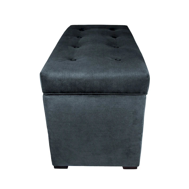 MJL Furniture Angela 8-button Tufted Obsession Storage Trunk Bench