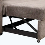 Modern L-Shape 3 Seat Reversible Sectional Couch,with Storage Chaise and 2 Stools