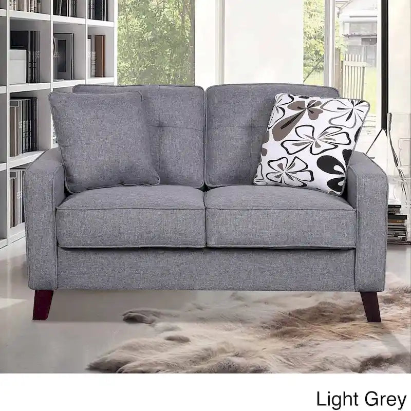 Mid-century Fabric Loveseat