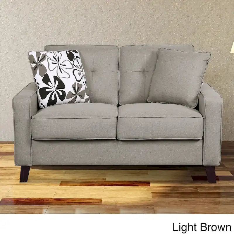 Mid-century Fabric Loveseat