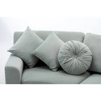 136 Velvet Semicircle couch Modular Curve Sectional Sofa