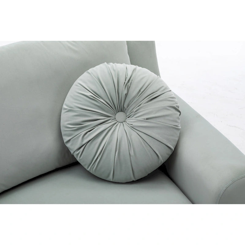 136 Velvet Semicircle couch Modular Curve Sectional Sofa