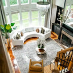 136 Velvet Semicircle couch Modular Curve Sectional Sofa