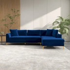 Mae Mid Century Modern Velvet Corner Sectional Sofa