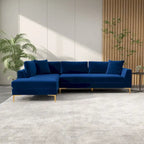 Mae Mid Century Modern Velvet Corner Sectional Sofa