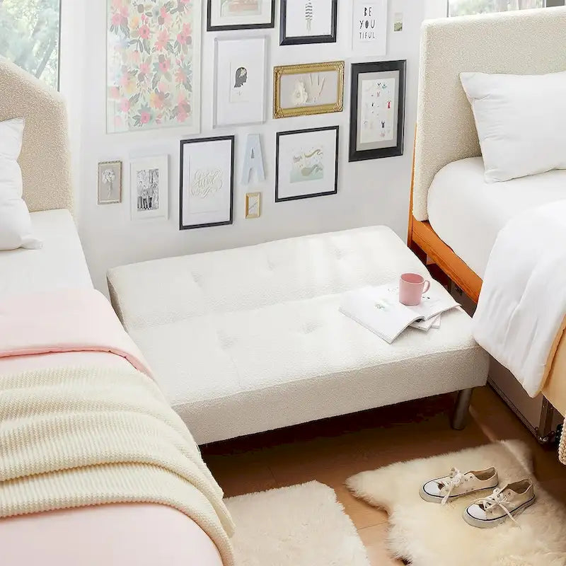 2East Boucle Mini-Futon by DormCo