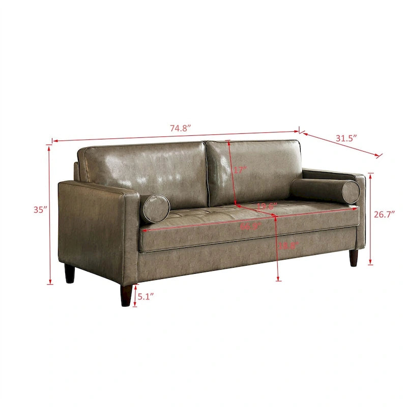 Modern Mid-Century Loceseat Sofa For Livingroom