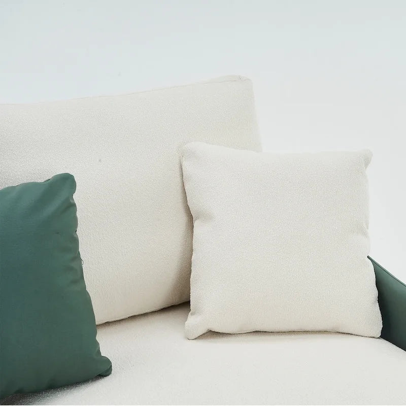 Ouyessir U-Shape Sectional Sofa 4-Seat Couch with Double Chaise Lounge