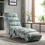 Modern Tufted Oversized Chaise Lounge Massage Chair For Living Room, Bedroom