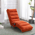 Modern Tufted Oversized Chaise Lounge Massage Chair For Living Room, Bedroom