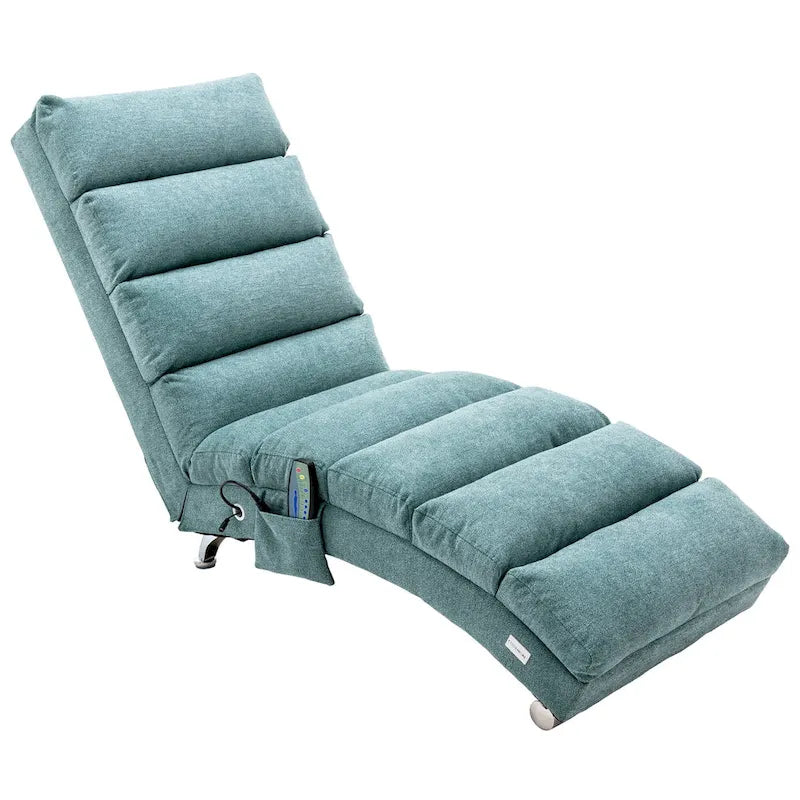 Modern Tufted Oversized Chaise Lounge Massage Chair For Living Room, Bedroom