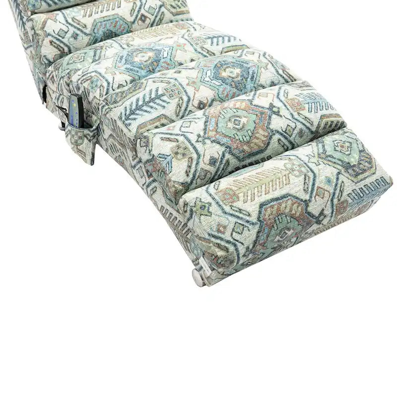 Modern Tufted Oversized Chaise Lounge Massage Chair For Living Room, Bedroom