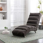 Modern Tufted Oversized Chaise Lounge Massage Chair For Living Room, Bedroom