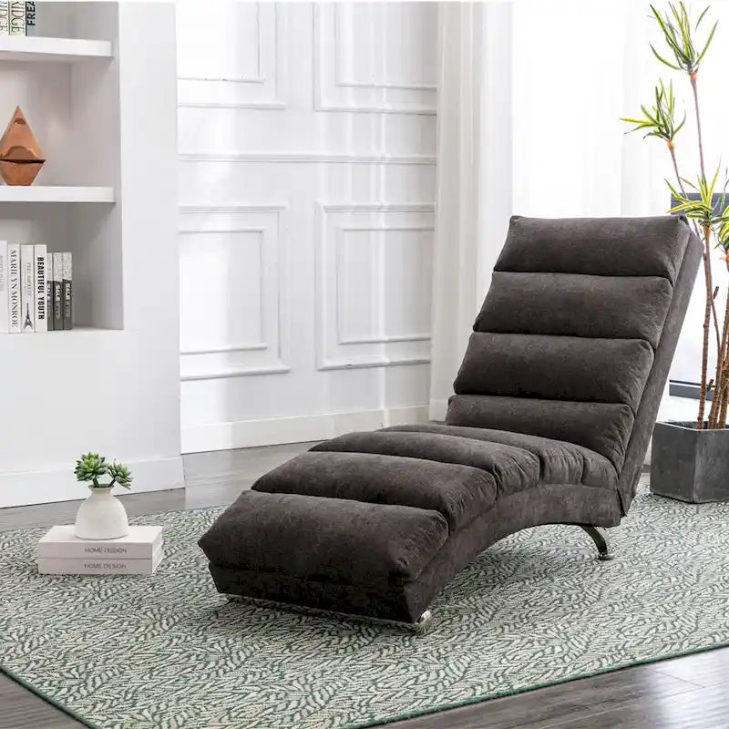 Modern Tufted Oversized Chaise Lounge Massage Chair For Living Room, Bedroom