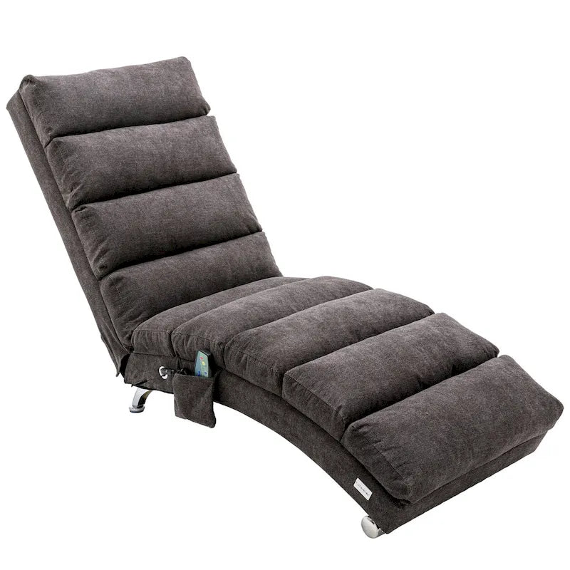Modern Tufted Oversized Chaise Lounge Massage Chair For Living Room, Bedroom