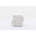 Modern S-shape Ottoman Makeup Stool Footstool for Living Room,Bedroom