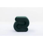 Modern S-shape Ottoman Makeup Stool Footstool for Living Room,Bedroom