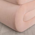 Modern S-shape Ottoman Makeup Stool Footstool for Living Room,Bedroom