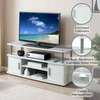 Convenience Concepts Designs2Go Monterey 55 inch TV Stand with Cabinets and Shelves