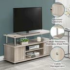 Convenience Concepts Designs2Go Monterey 55 inch TV Stand with Cabinets and Shelves