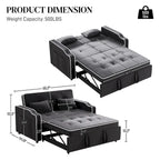 Ouyessir 3 in 1 Multi-Functional Convertible Sleeper Sofa Bed