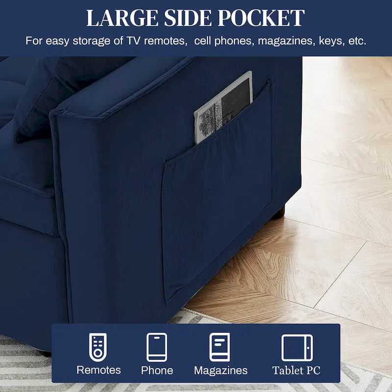 Ouyessir 3 in 1 Multi-Functional Convertible Sleeper Sofa Bed