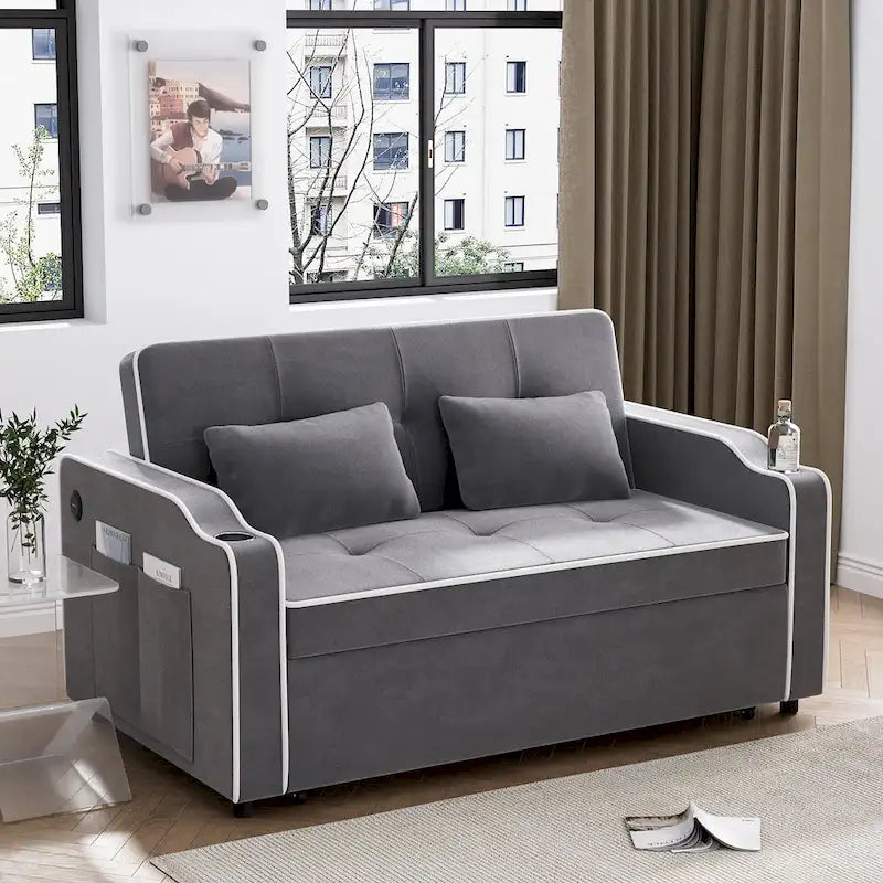 Ouyessir 3 in 1 Multi-Functional Convertible Sleeper Sofa Bed