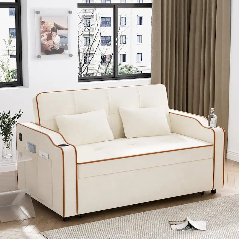 Ouyessir 3 in 1 Multi-Functional Convertible Sleeper Sofa Bed