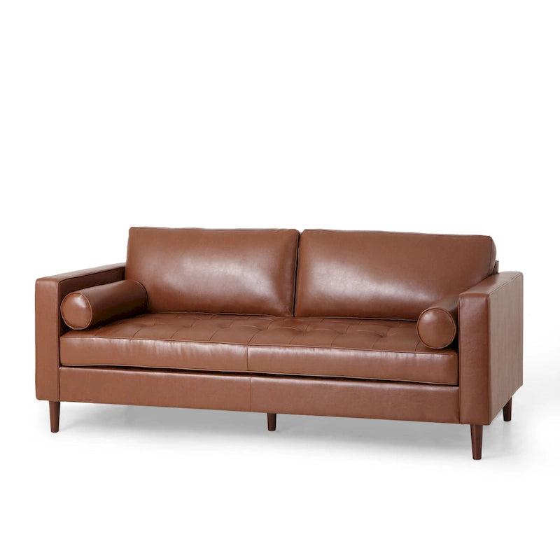 Malinta Contemporary Tufted 3 Seater Sofa by Christopher Knight Home - 82.25 L x 33.00 W x 33.00 H