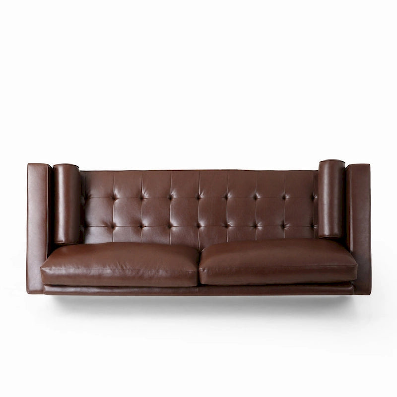 Malinta Contemporary Tufted 3 Seater Sofa by Christopher Knight Home - 82.25 L x 33.00 W x 33.00 H