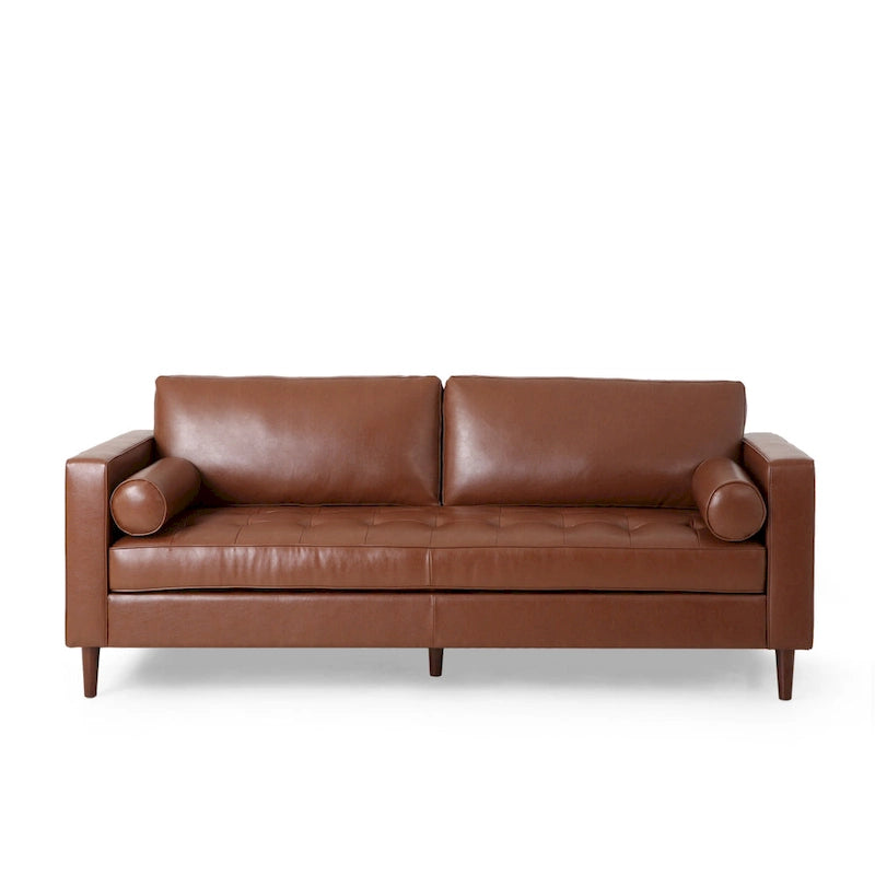 Malinta Contemporary Tufted 3 Seater Sofa by Christopher Knight Home - 82.25 L x 33.00 W x 33.00 H