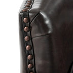 Tafton Oversized Brown Leather Tufted Club Chair by Christopher Knight Home