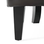 Tafton Oversized Brown Leather Tufted Club Chair by Christopher Knight Home