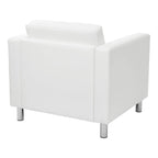 Pacific Arm Accent Chair with Chrome Legs