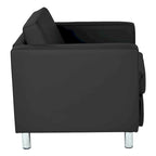 Pacific Arm Accent Chair with Chrome Legs