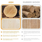 Fully Assembled Woven Leather Counter Height Bar Stools - 18.9W x 18.9D x 38.2H