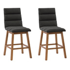 Lilibet Upholstered Counter Height Bar Stools, Set of 2