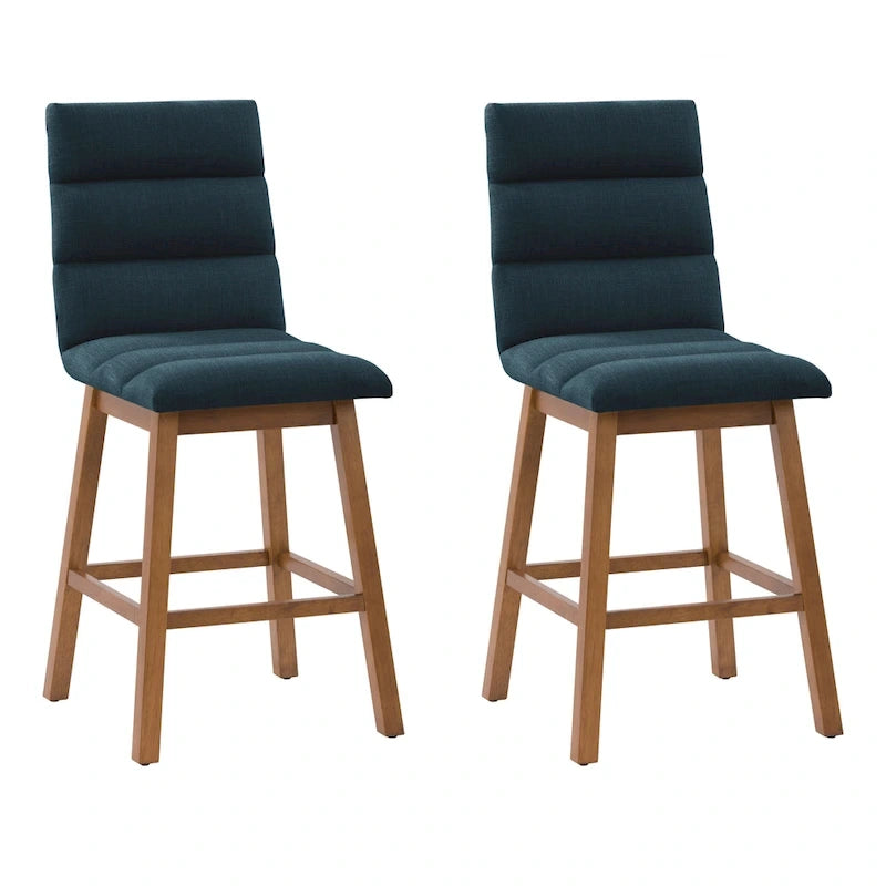 Lilibet Upholstered Counter Height Bar Stools, Set of 2