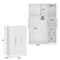 Large Wardrobe Armoire Wooden Closet with 3 Doors for Bedroom Hanging