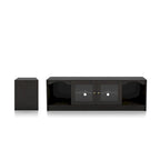 DH BASIC Transitional Espresso 62-inch TV Stand with Storage by Denhour