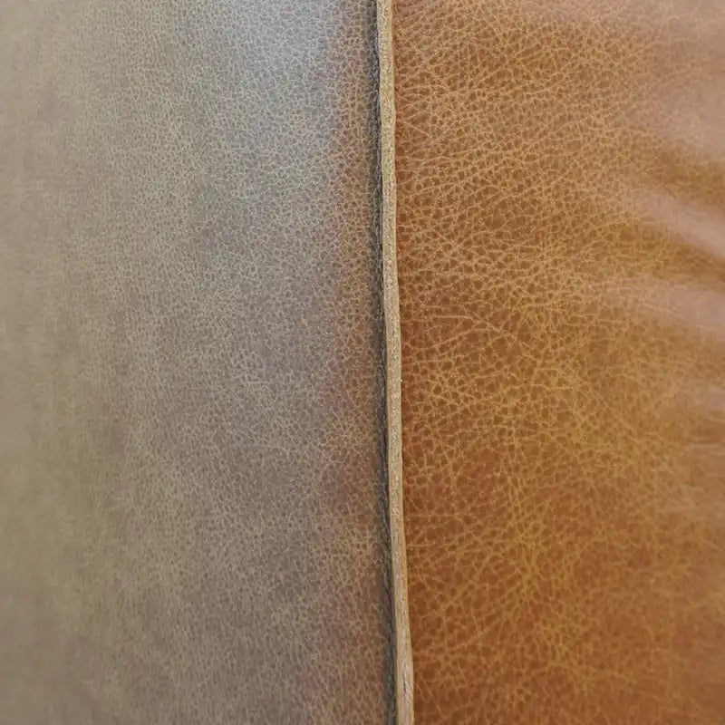 Empire Mid Century Modern Living Room Top Leather Couch in Tan