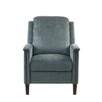 Madison Park Cecile Blue Push Back Recliner