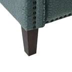 Madison Park Cecile Blue Push Back Recliner