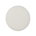 Hawley White Round Sherpa Ottoman