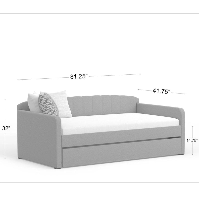 Scalloped Daybed with Trundle