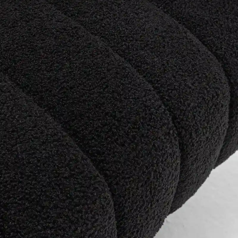 SEYNAR Modern Glam Velvet Upholstered Round Swivel Accent Barrel Chair