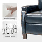 Gaspar Mid-Century Modern Pushback Recliner with Nailhead Trim by HULALA HOME