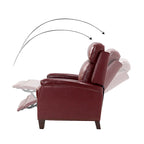 Gaspar Mid-Century Modern Pushback Recliner with Nailhead Trim by HULALA HOME