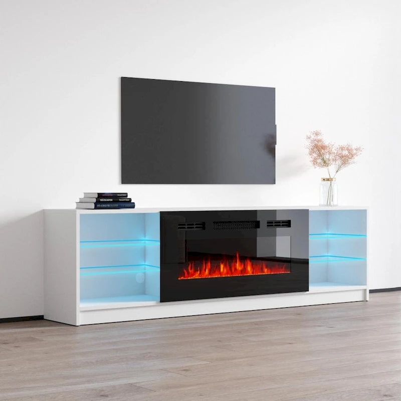 Strick & Bolton Amsden Electric Fireplace TV Stand